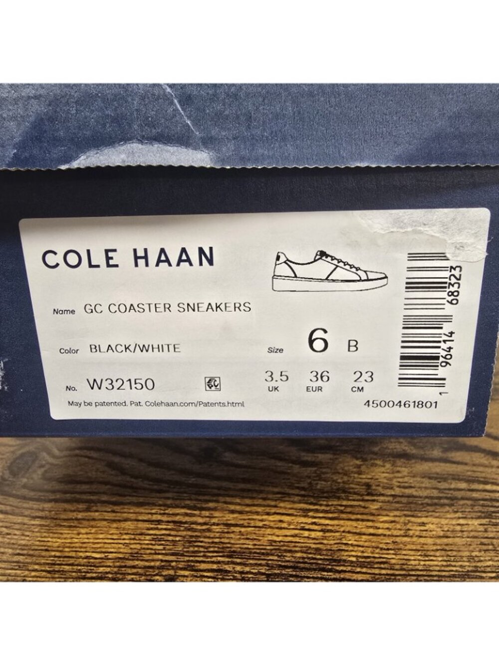 NEW Cole Haan Womens GC Coaster Sneakers Grand Crosscourt Black 6 B - Picture 2 of 10